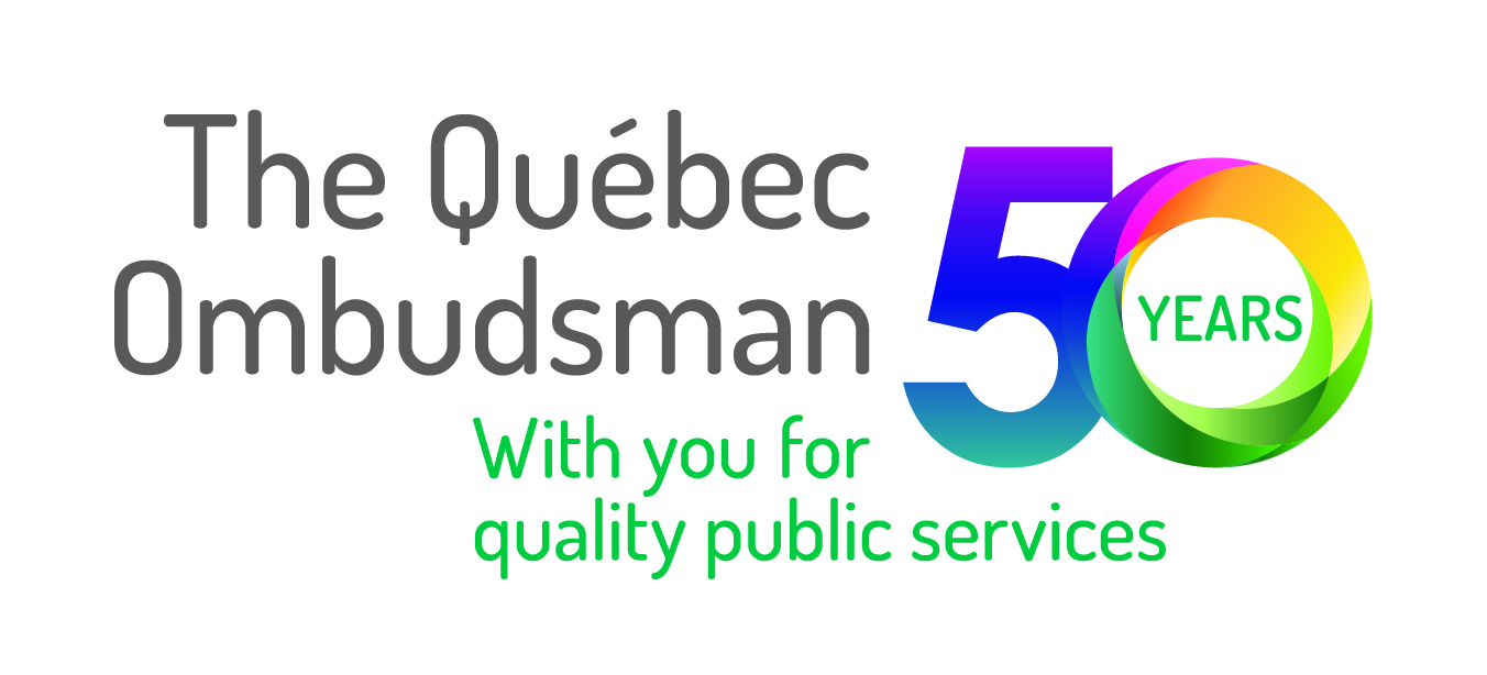 Logo 50 years Québec Ombudsman