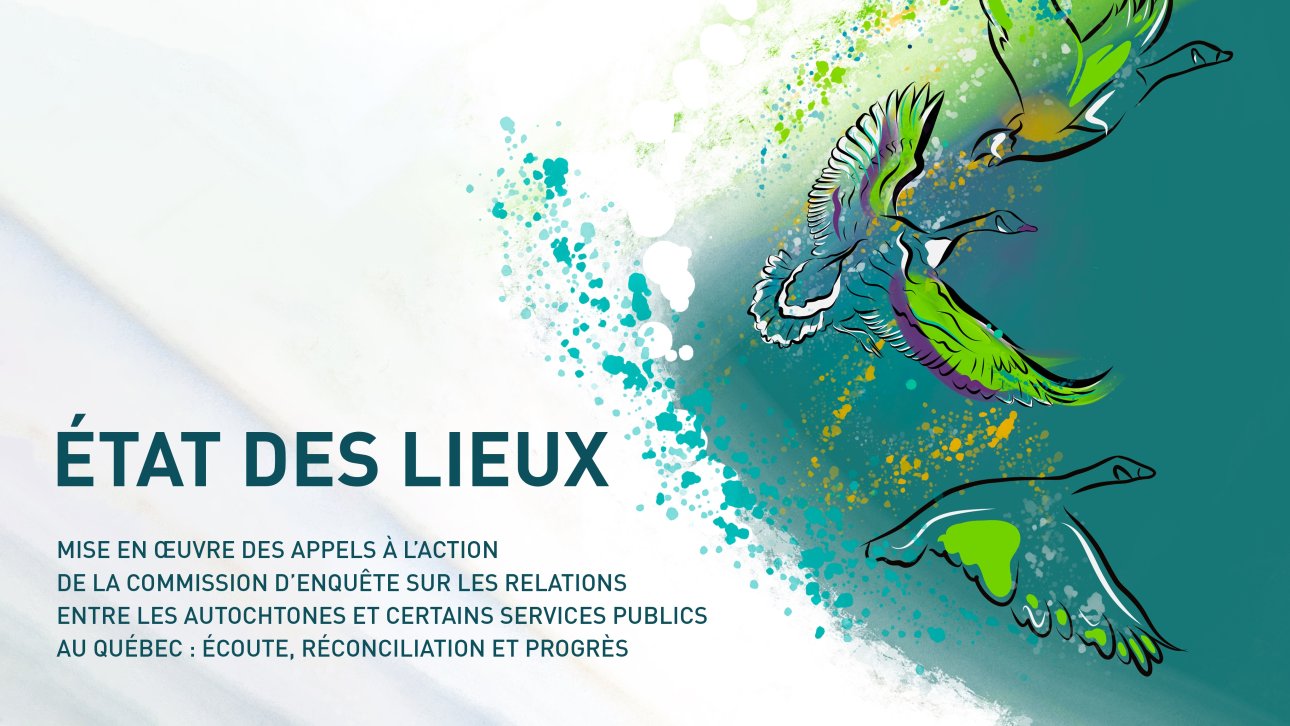 Image de couverture et titre du document qui présente l'état des lieux de la mise en œuvre des appels à l’action de la CERP