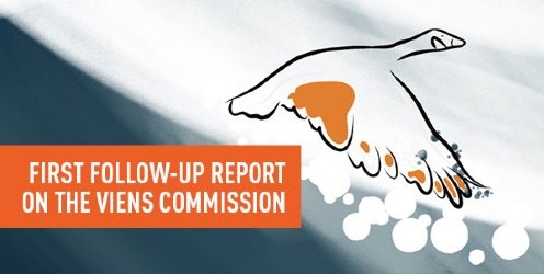Image representing the cover of the first follow-up report of the Viens Commission